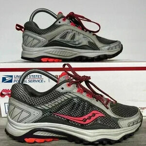Saucony Excursion TR9 trail Shoes Womens 7 Gray Pink cute comfy running hiking
